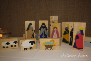 christmas traditions - wood nativity set