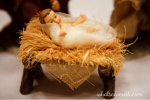 christmas traditions - straw manger 