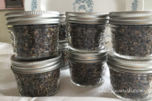 pesto - stored in jars