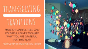 Thankful Tree - Turn limbs and construction paper into a beautiful Thanksgiving tradition
