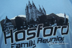 Be sure to get a good photo of your family reunion t-shirt