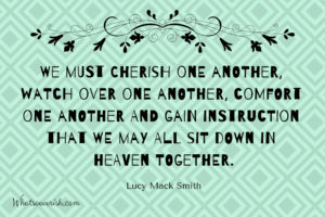 Cherish one another