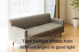 Tips for selling items: take great photos