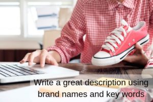 Tips for selling item: write a great description